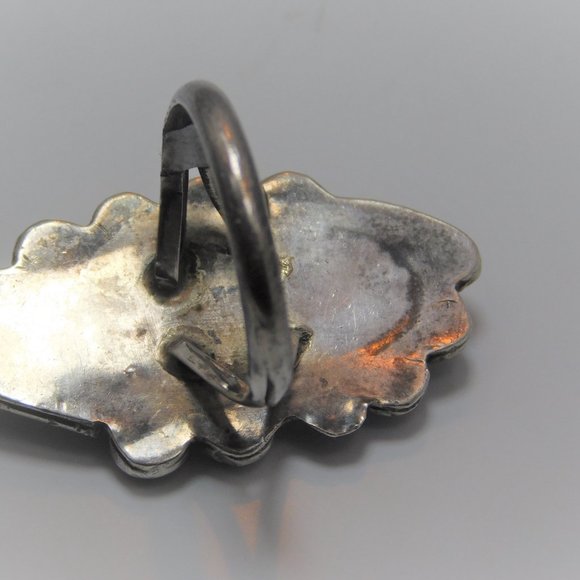 Turquoise 925 Silver Ring Size: 6.50 - Picture 4 of 4